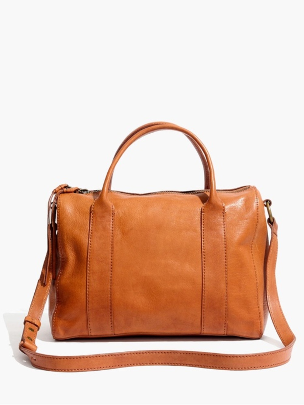 Madewell The Prague Satchel Cognac